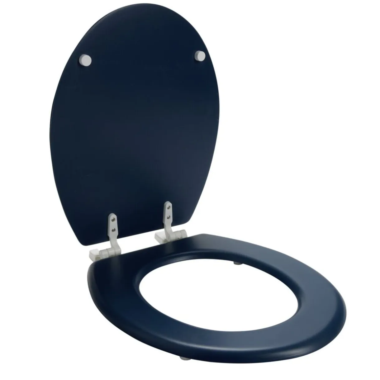 Abattant WC en bois bleu taille universelle < Gifi Clearance