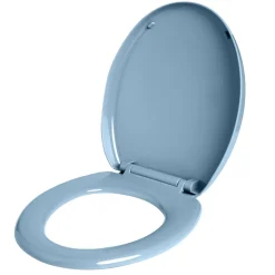 Abattant WC universel avec frein de chute 37x43cm bleu < Gifi Best