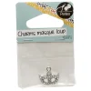 Accessoire bijou charms Masque Loup métal + pierre
