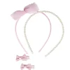 Accessoire cheveux fille x4 serres tête et barrettes noeuds (2 modèles) < Gifi New