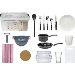 Accessoires cuisine et vaisselle kit pour étudiant 40 pièces < Gifi Discount