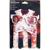 Accessoires Halloween lunettes bretelles et noeud papillon ensanglantés
