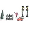 Accessoires village de Noël 8 pièces