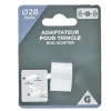 Adaptateur de tringle à rideaux Ø20mm