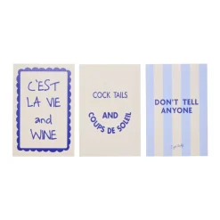 Affiche déco x3 papier 