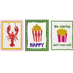 Affiche déco x3 papier thème cuisine 50x70cm (4 modèles) < Gifi New
