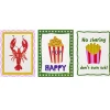 Affiche déco x3 papier thème cuisine 30x40cm (4 modèles)