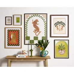 Affiche déco x3 papier thème tropical 50x70cm (4 modèles)