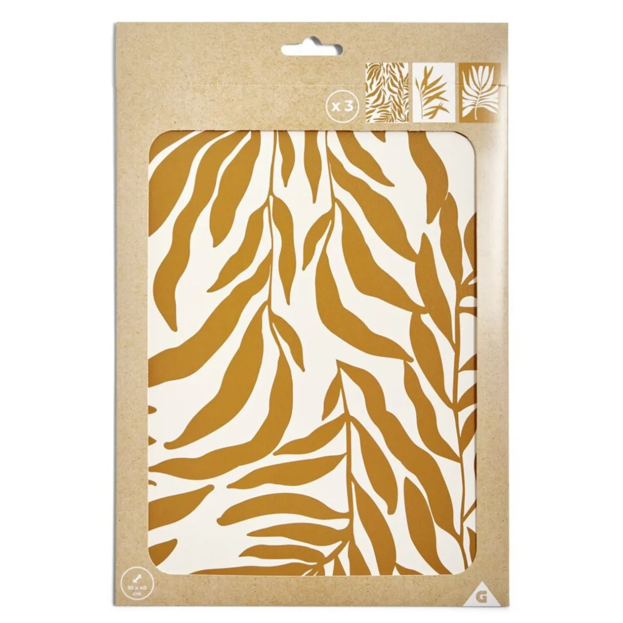 Affiche papier beige et orange 30x40cm < Gifi Best