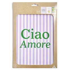 Affiche papier violet jaune et vert 30x40cm