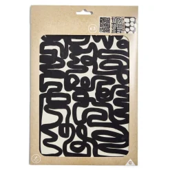 Affiche papier x3 thème abstrait noir et beige 30x40cm < Gifi New
