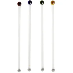 Agitateur en verre Ø1xH18cm x4 < Gifi Online