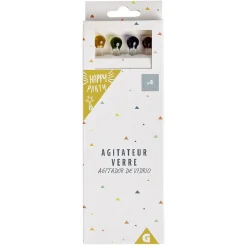 Agitateur en verre Ø1xH18cm x4 < Gifi Online