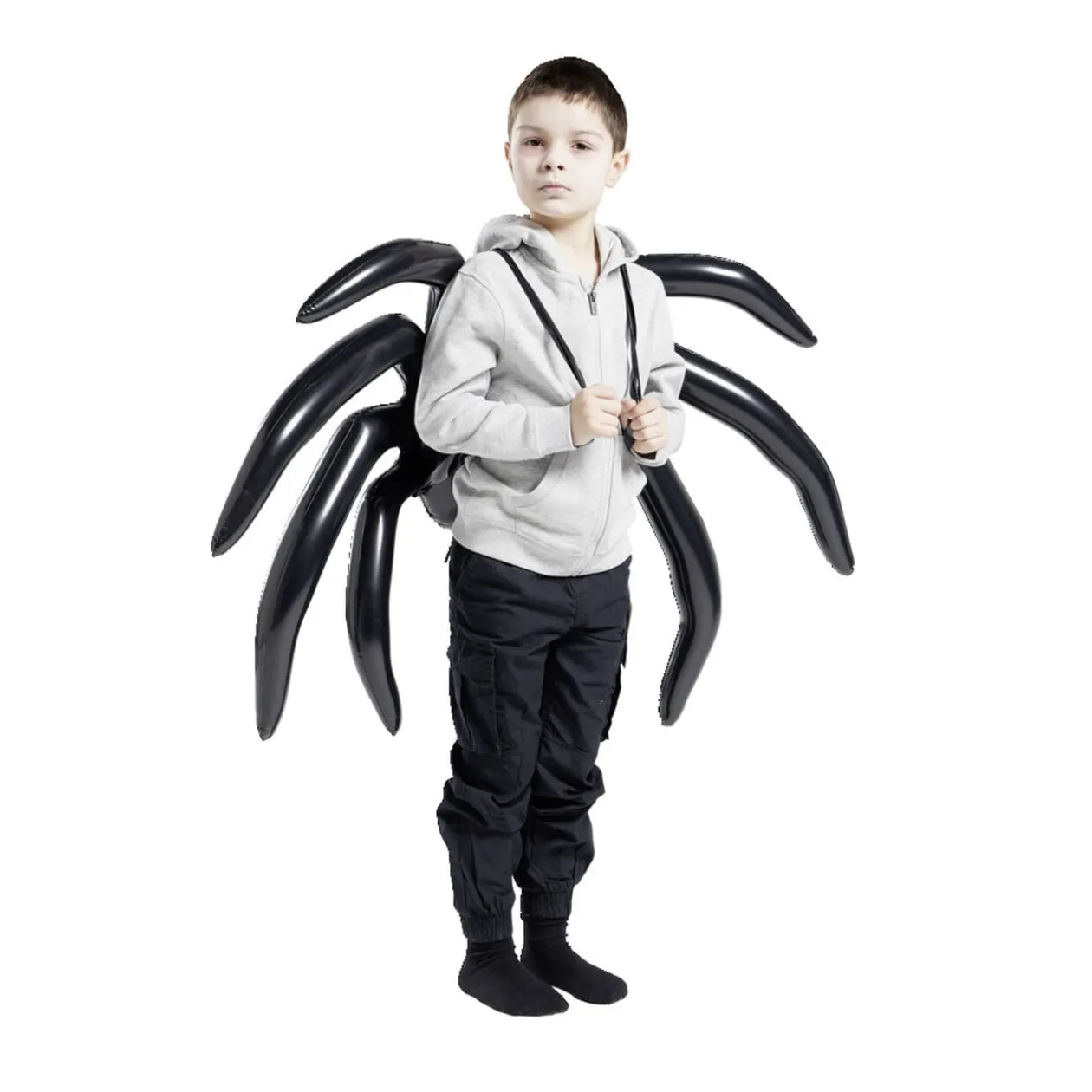 Ailes gonflables araignée Halloween noire - Taille unique