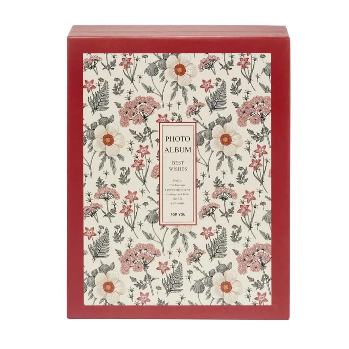 Album photo motif fleur 21x26cm - 2 modèles rouge ou bleu < Gifi Sale