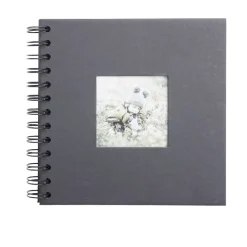 Album photo spirale 17,5x17,5xH2,5cm - 2 modèles noir ou rose < Gifi Clearance