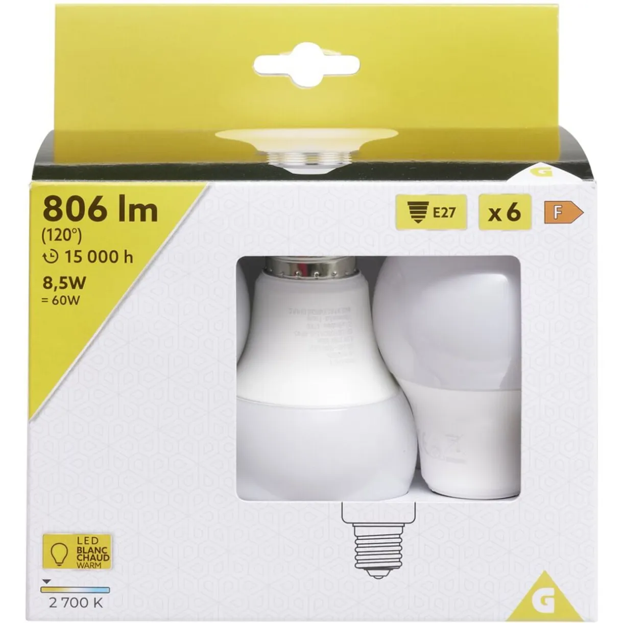 Ampoule LED A60 E27 806lm 8,5W < Gifi Outlet