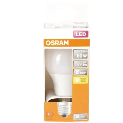 Ampoule LED E27 A60 blanc chaud Osram 8,5W=60W 806lms classe F < Gifi Online