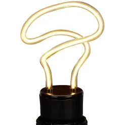 Ampoule LED E27 néon forme torsade jaune < Gifi Clearance
