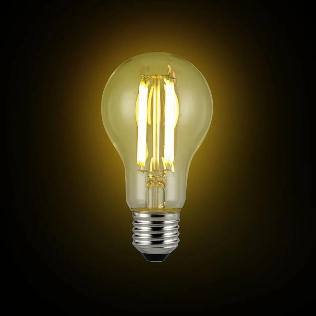 Ampoule LED filament E27 806lm 3,8W=60W blanc chaud x3