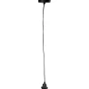 Ampoule suspendue câble noir E27 Ø6xH120cm
