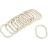 Anneau de douche forme ovale plastique beige x12 < Gifi Online