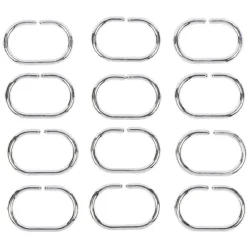 Anneau de douche gris ovale x12 < Gifi Online