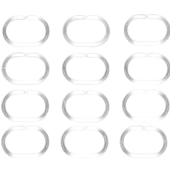 Anneau de douche transparent ovale x12 < Gifi Hot