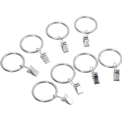 Anneau à pince gris chromé x8 < Gifi Best