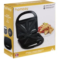Appareil à croque monsieur Homday 750W < Gifi Clearance