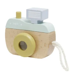 Appareil photo en bois pour enfant 9x9xEp3,5cm < Gifi