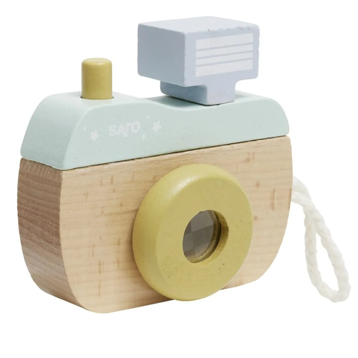 Appareil photo en bois pour enfant 9x9xEp3,5cm < Gifi