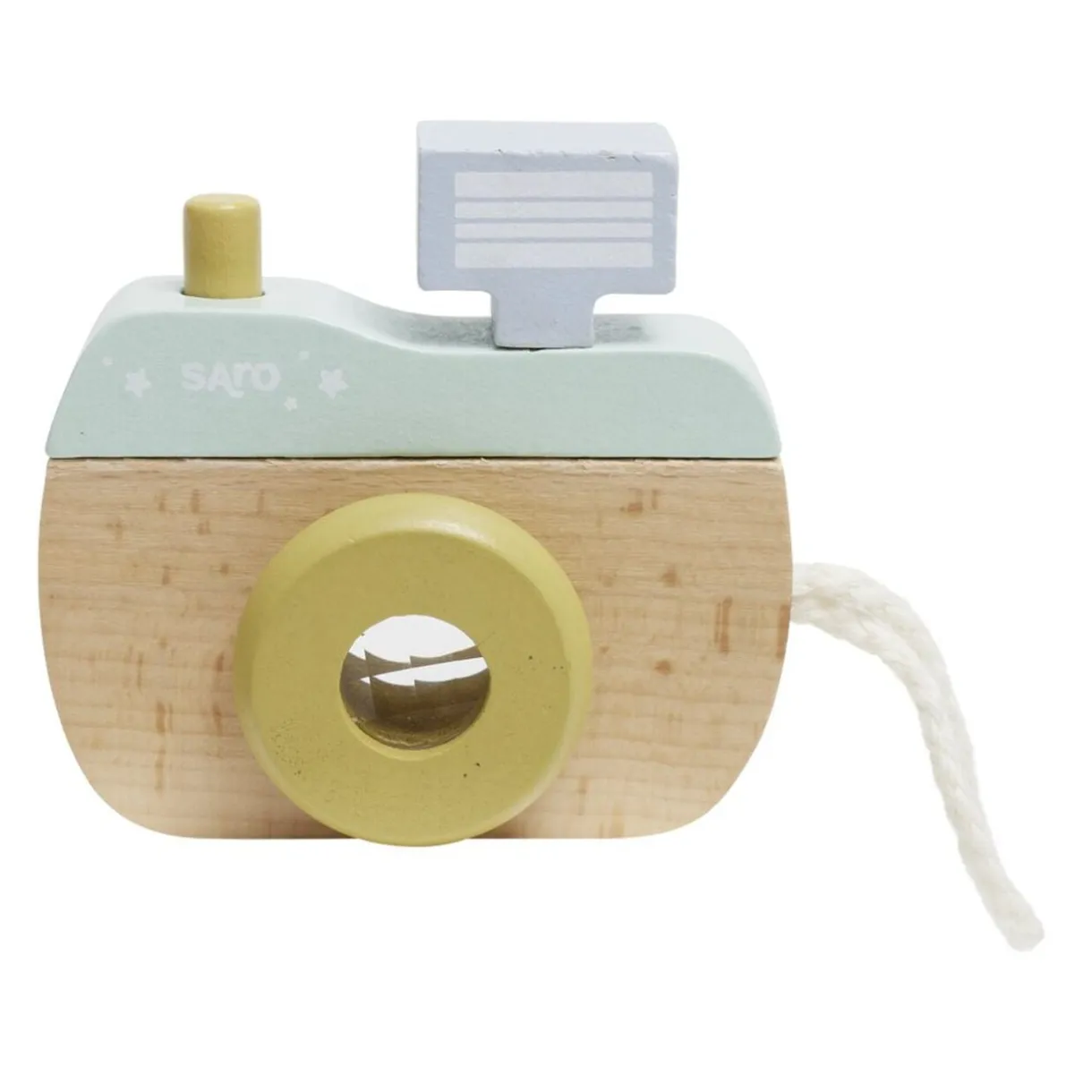 Appareil photo en bois pour enfant 9x9xEp3,5cm < Gifi