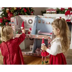 Appartement 2 pièces pour lutin farceur empilable en carton 30x30xH60cm < Gifi Hot