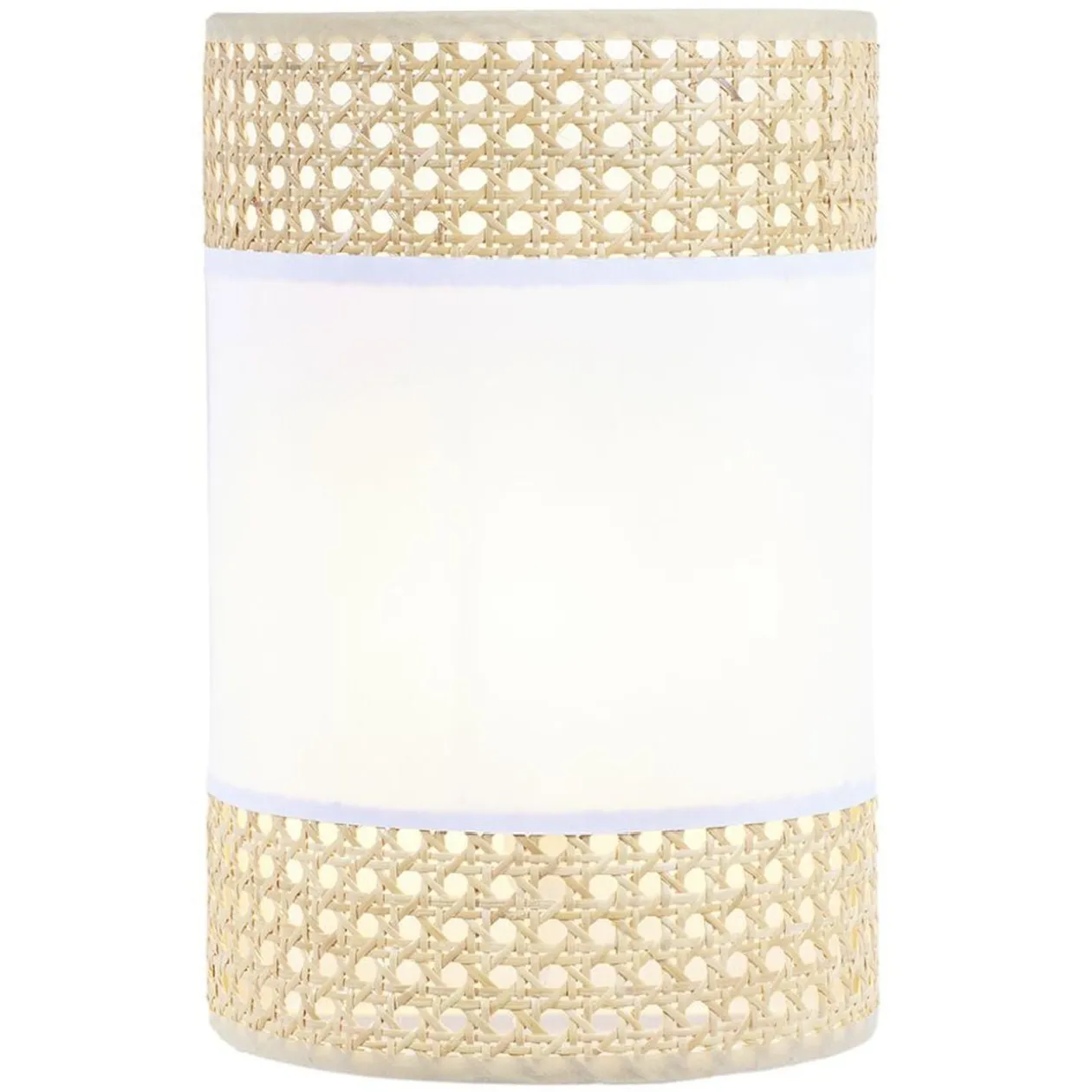 Applique cannage coton beige et blanc