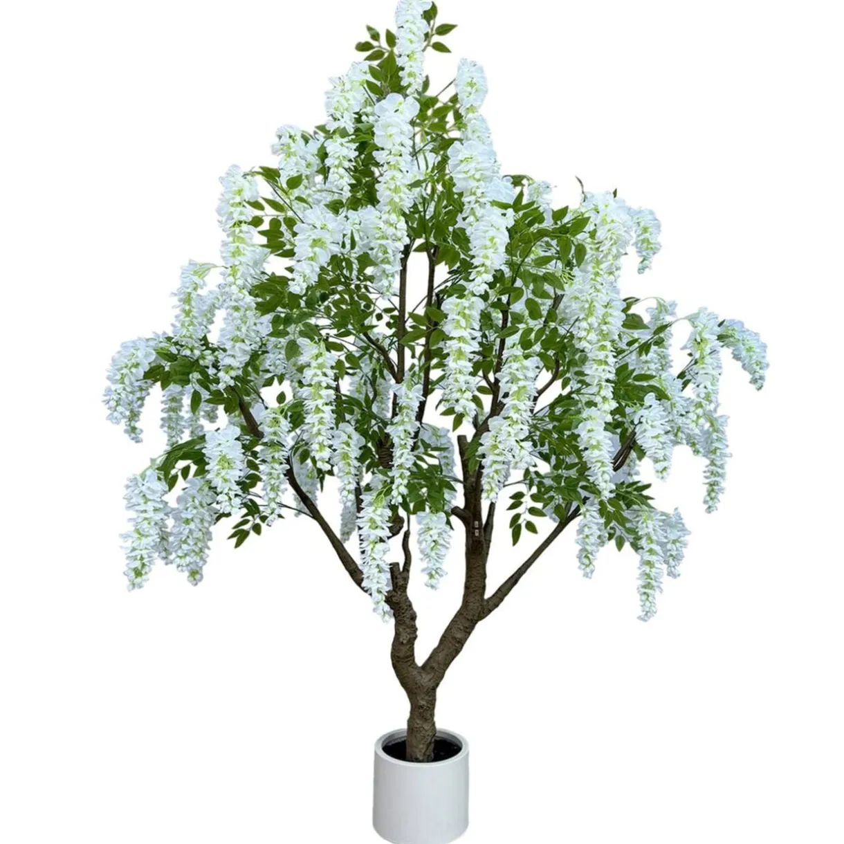 Arbre artificiel glycine blanche H250cm dans pot < Gifi Best