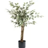 Arbre artificiel XL ficus benjamina vert H92cm
