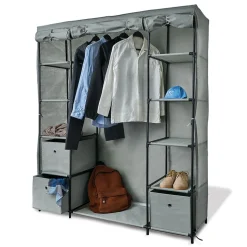 Armoire dressing tissu gris < Gifi Outlet
