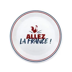 Assiette carton Cocorico x6 Allez la France Ø23cm < Gifi Best