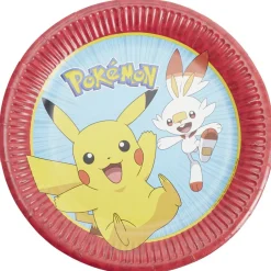 Assiette carton x8 Pokémon Ø22,5cm < Gifi Discount
