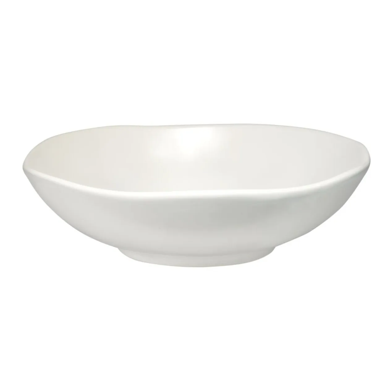Assiette creuse forme organique céramique blanche Ø20cm < Gifi Best