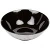 Assiette creuse noir décor marbre gris Ø18cm < Gifi Outlet
