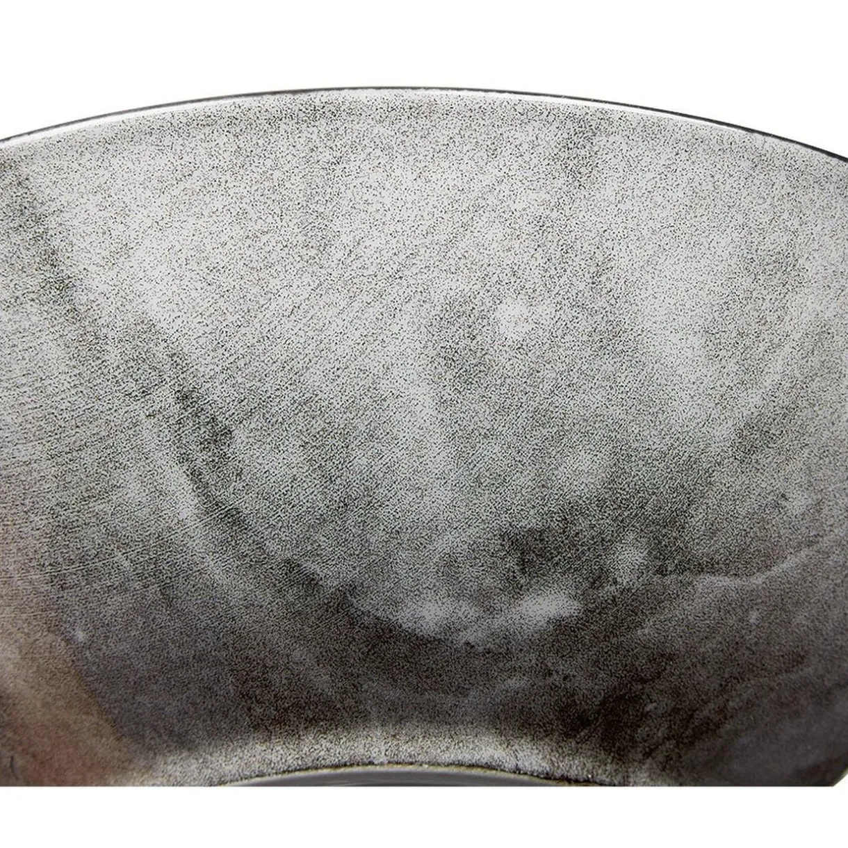 Assiette creuse noir décor marbre gris Ø18cm < Gifi Outlet