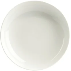 Assiette creuse ronde Vienne porcelaine blanche Ø20cm