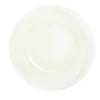 Assiette creuse verre vert transparent liseré blanc Ø23cm