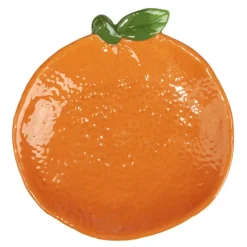 Assiette de présentation dolomite forme orange Ø15cm < Gifi Hot