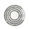 Assiette à dessert Dakar en porcelaine blanc et noir Ø19cm < Gifi New