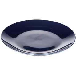 Assiette à dessert décor feuillage bleu et blanc Ø20cm < Gifi Outlet