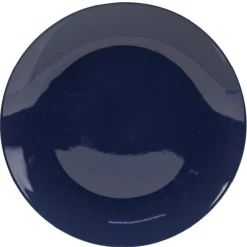 Assiette à dessert décor feuillage bleu et blanc Ø20cm < Gifi Outlet