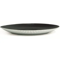 Assiette à dessert décor rayon noir Ø20cm